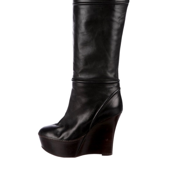 Marni wedge leather boots 7.5